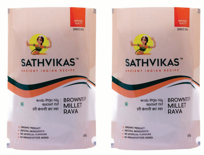 Sathvikas Andu Korralu / Brown Top Millet  Ravva