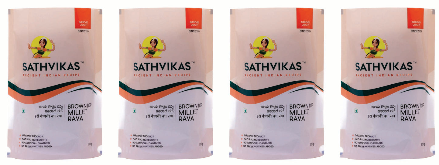 Sathvikas Andu Korralu / Brown Top Millet  Ravva