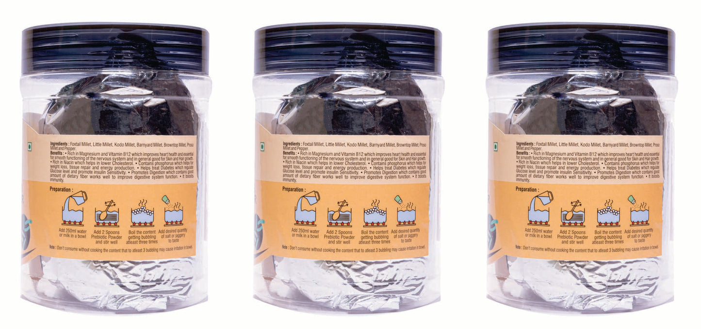 Sathvikas Natural Millets Prebiotic Powder (Cumin Flavour) 