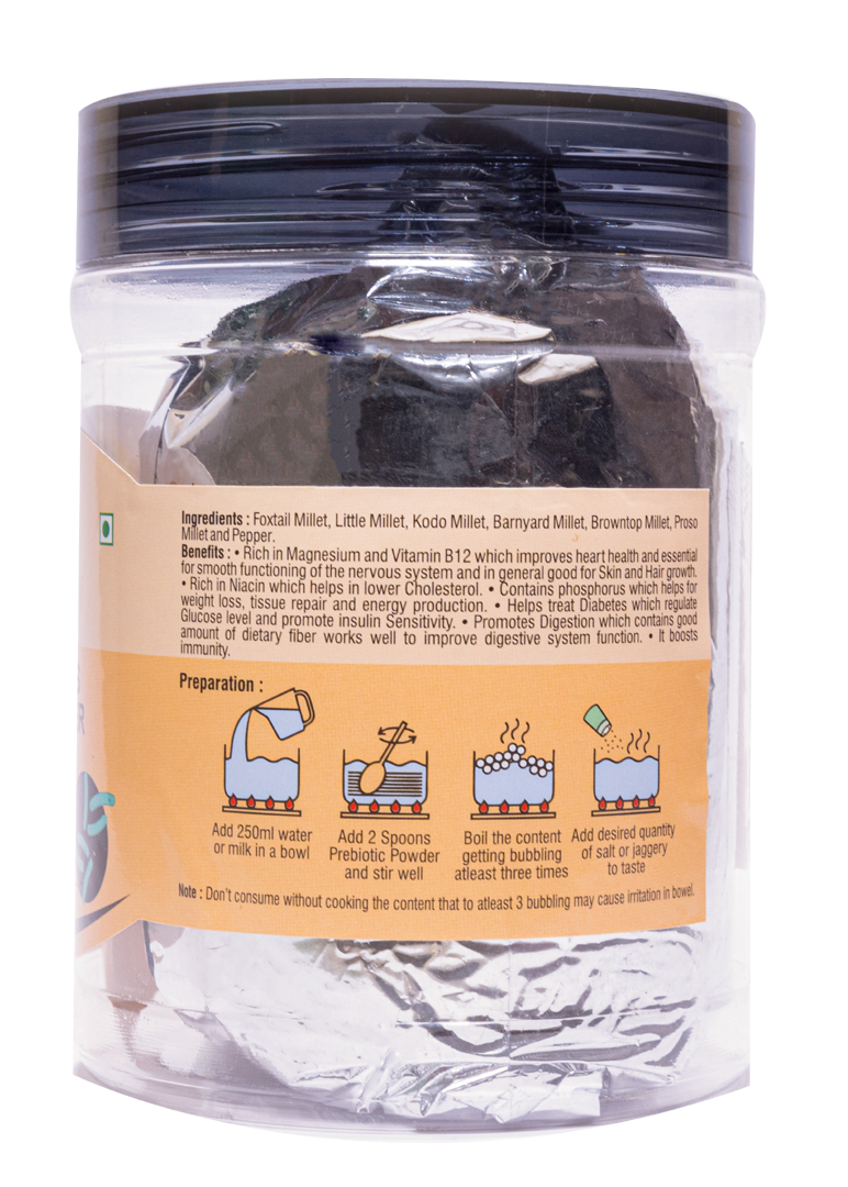 Sathvikas Natural Millets Prebiotic Powder (Cumin Flavour) 